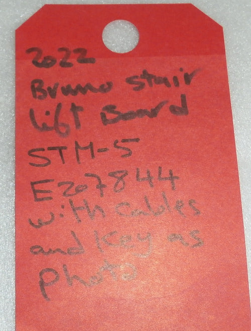2022 BRUNO STAIR LIFT BOARD STM-5 E207844 WITH WITH CABLE AND KEY