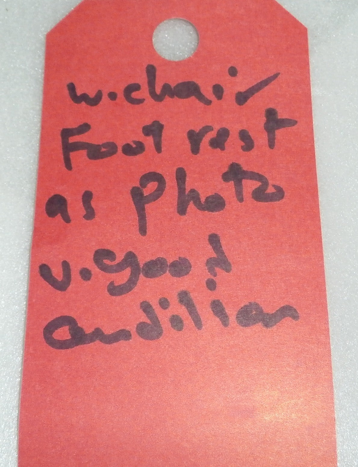 WHEELCHAIR FOOTREST S PHOTO GOOD CONDITION