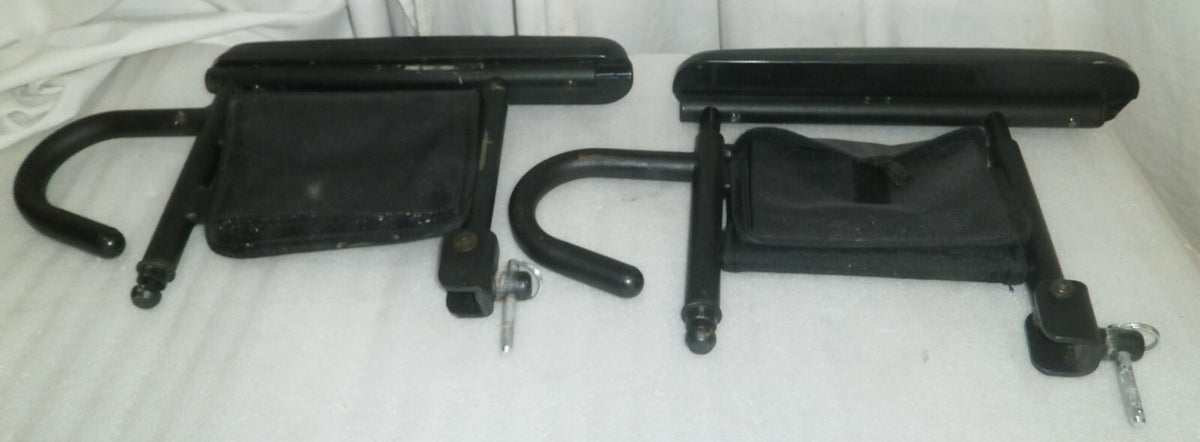 PAIR OF WHEELCHAIR ARM REST MOUNTS FOR QUANTUM Q6 EDGE