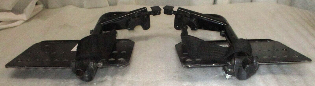 SET OF WHEELCHAIR FOOT REST GOOD CONDITION WITH MOUNT PLATES DIMENSION AS PHOTO