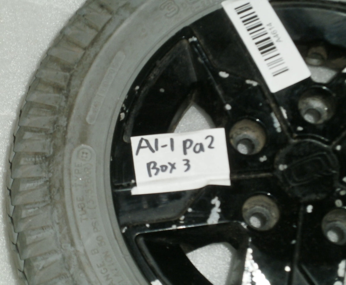 SET OF 2 POWER WHEELCHAIR WHEELS CHENG SHIN TIRE 3.00-8 GOOD AS PICTURES