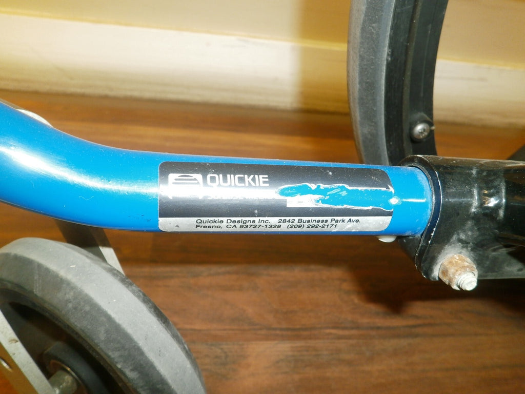 QUICKIE LX FOLDING WHEELCHAIR WITH SEAT WIDTH 13 INCH GOOD CONDITION