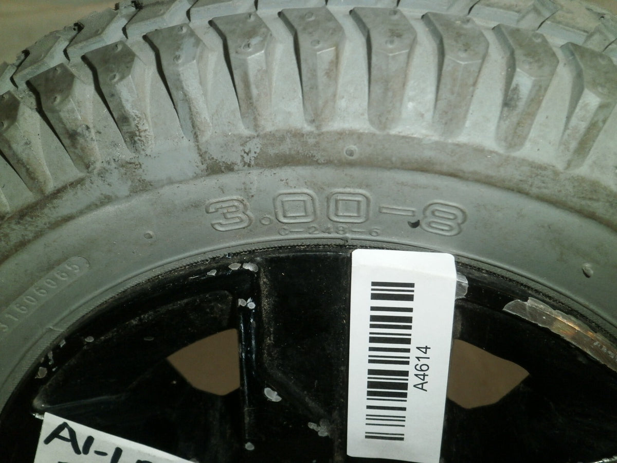 SET OF 2 POWER WHEELCHAIR WHEELS CHENG SHIN TIRE 3.00-8 GOOD AS PICTURES
