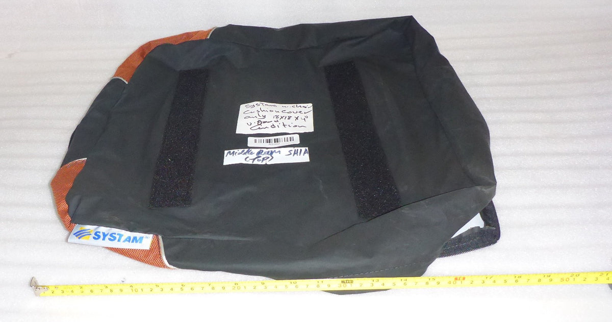 SYSTAM WHEELCHAIR CUSHION COVER ONLY 18X18X4 INCH USED GOOD CONDITION