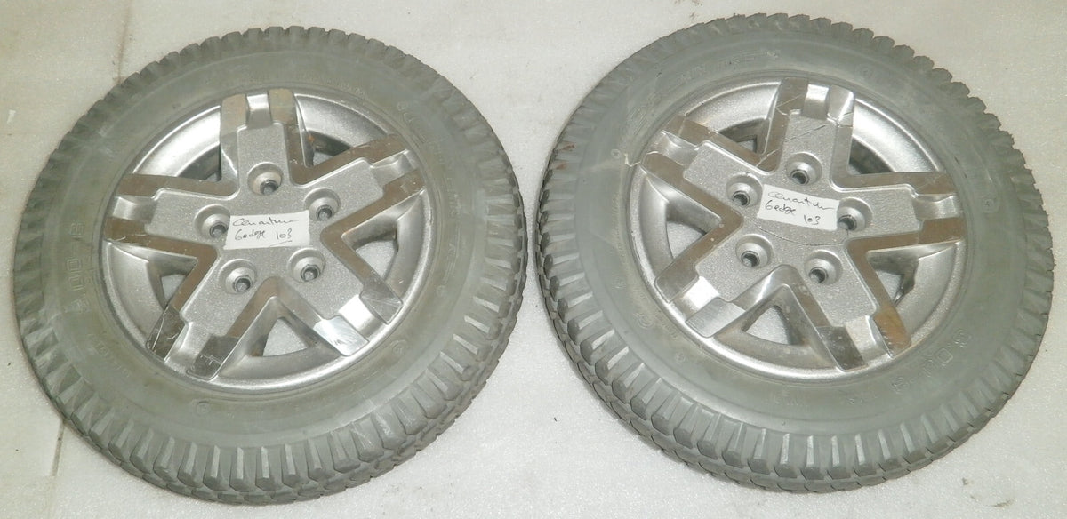 PAIR OF Quantum Q6 Edge HD Drive CHENGSHIN Wheels Tires 3.00-8 for Power Chairs