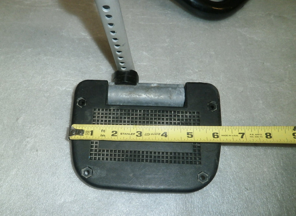 SET OF 2 WHEELCHAIR FOOT REST FRAMES DIMENSION AS PHOTO