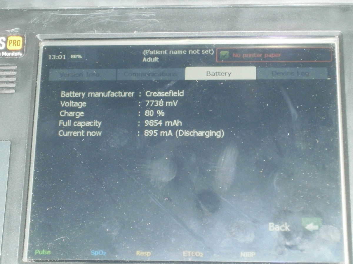 RDT Philips Tempus Pro TempusPro Monitor w/ Battery and Power Supply