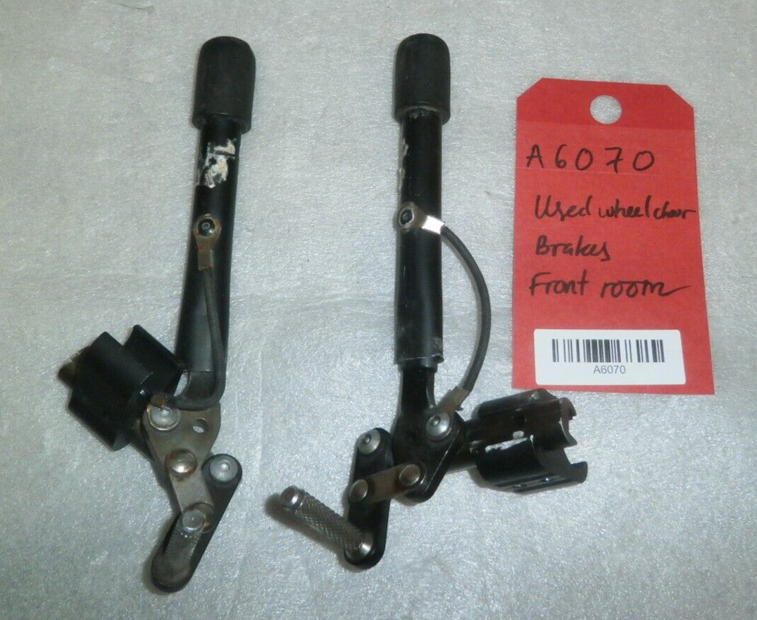 Wheel Locks Wheelchair Long Hand Brake Pull Push Assembly Pair Left Right