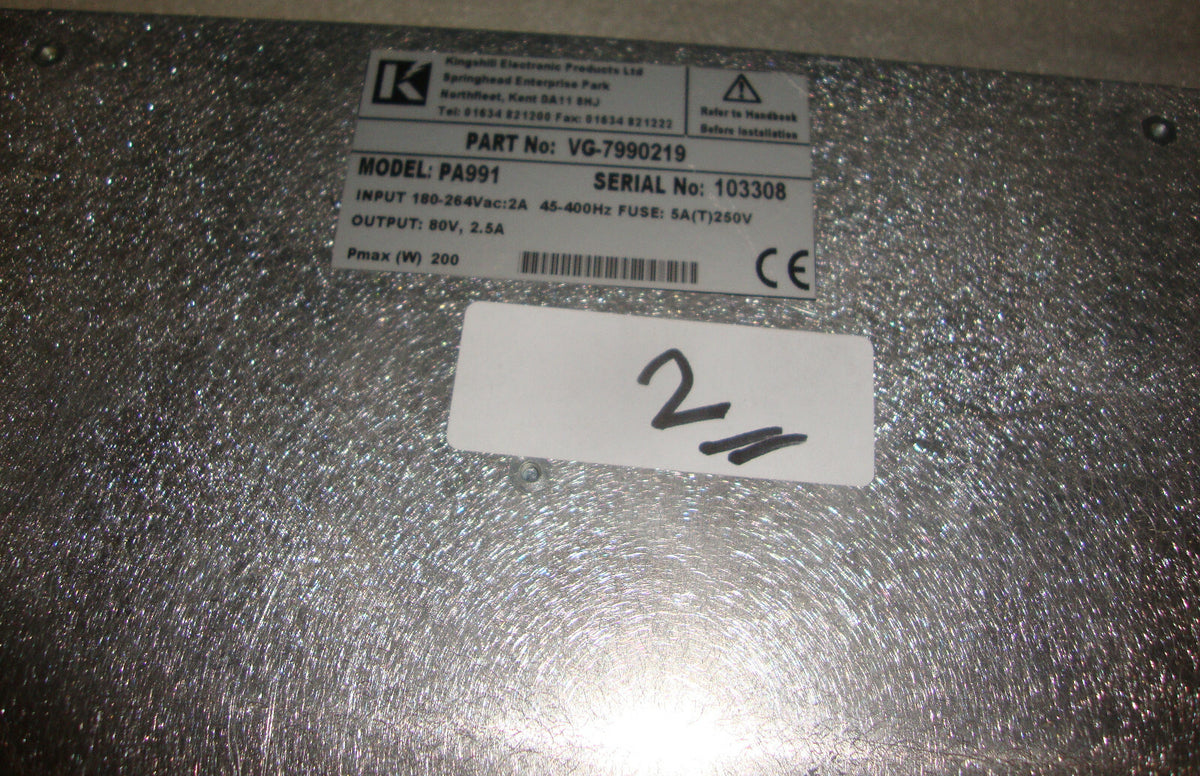 Kingshill MODEL PA991 Power Supply 80V, 2.5A, 200W