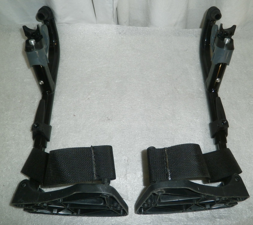 SET OF 2 WHEELCHAIR FOOT RESTS WITH MOUNT PLATES for Invacare Myon
