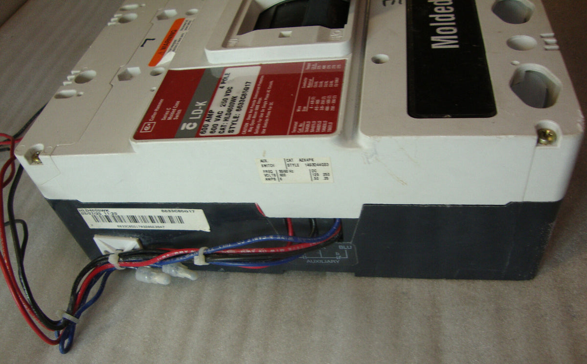 C series Cutler HAMMER SWITCH Breaker HLD4600WK 600 AMP VAC 250 VDC Max 4 Pol