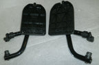 SET OF 2 WHEELCHAIR FOOT REST FRAMES DIMENSION AS PHOTO