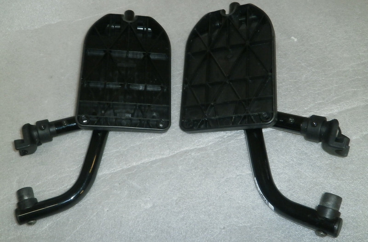 SET OF 2 WHEELCHAIR FOOT REST FRAMES DIMENSION AS PHOTO