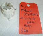 A7151 TWO OF HUBBELL DSS704-01 RECEPTACLE 20 AM