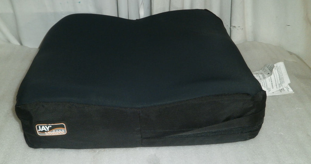 Wheelchair Jay Union Cushion 119751-017 Size 15 x 19 X 4.5" W/ COVER GOOD CONDI