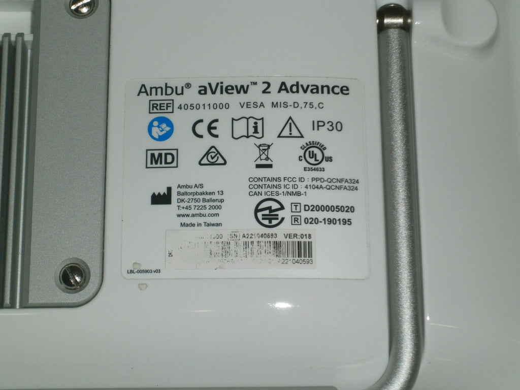 Ambu aView 2 Advance Monitor w/ Power Supply (No Tariffs to USA)