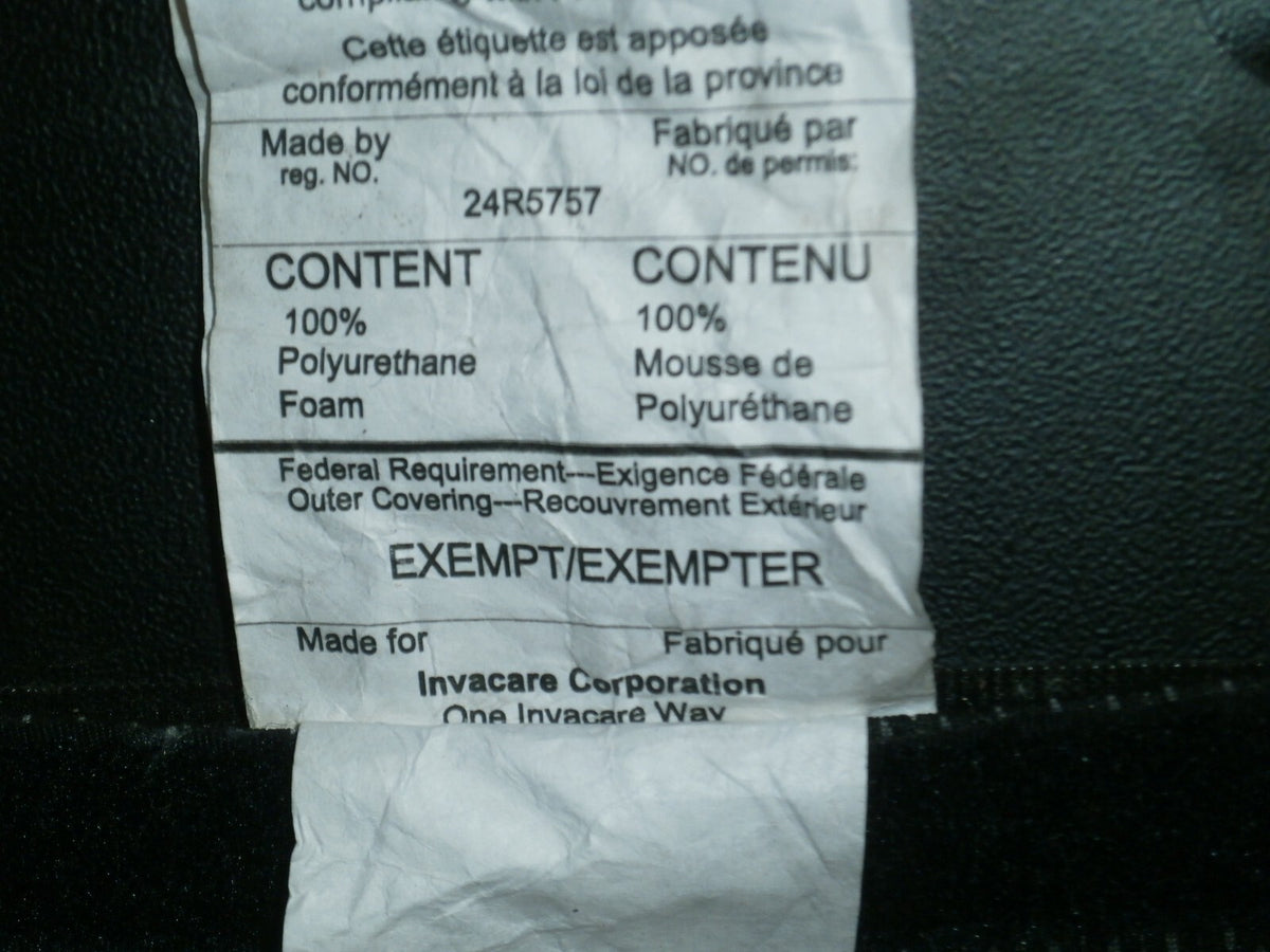 Invacare Matrx Back Cushion For Power Wheelchair Size 17x18" REG NO. OH77502