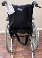 15" INVACARE ATO MYON FOLDING WHEELCHAIR 19HM009003 WITH SINGLE HAND DRIVE