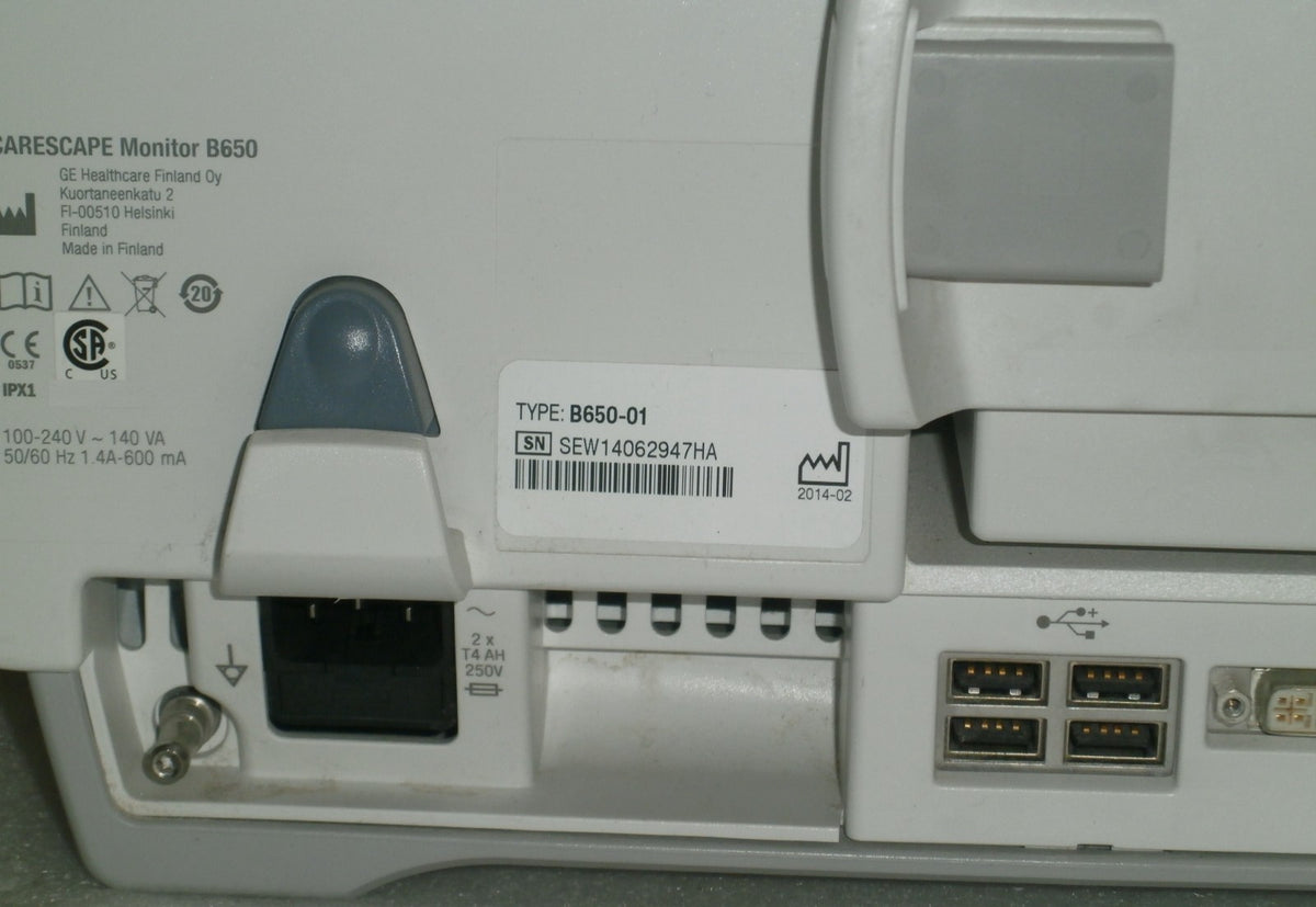 GE Healthcare CARESCAPE B650 Monitor
