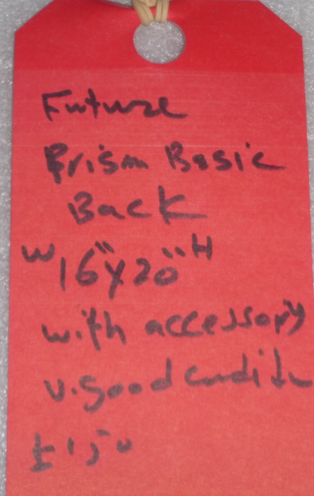 FUTURE PRISM BASIC BACK 16 X 20" FOR WHEELCHAIR W/ ACCESSORIES GOOD CONDITION