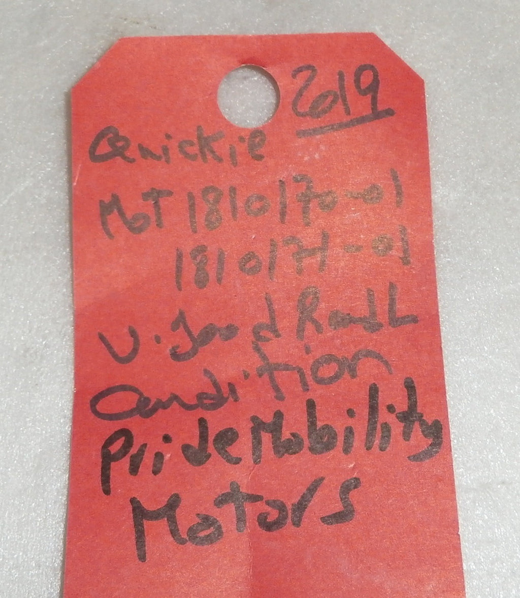 QUICKIE PRIDE MOBILITY MOTORS MOT 1810170-01 AND 1810171-01 VERY GOOD