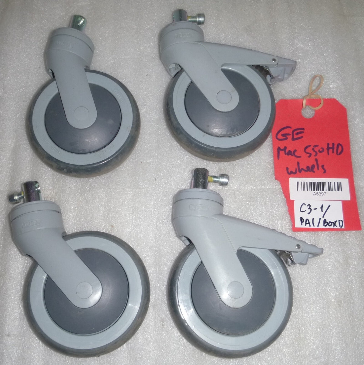 LOT 4 OF GE MAC5500 HD WHEELS Casters 125 X 32 USA MADE