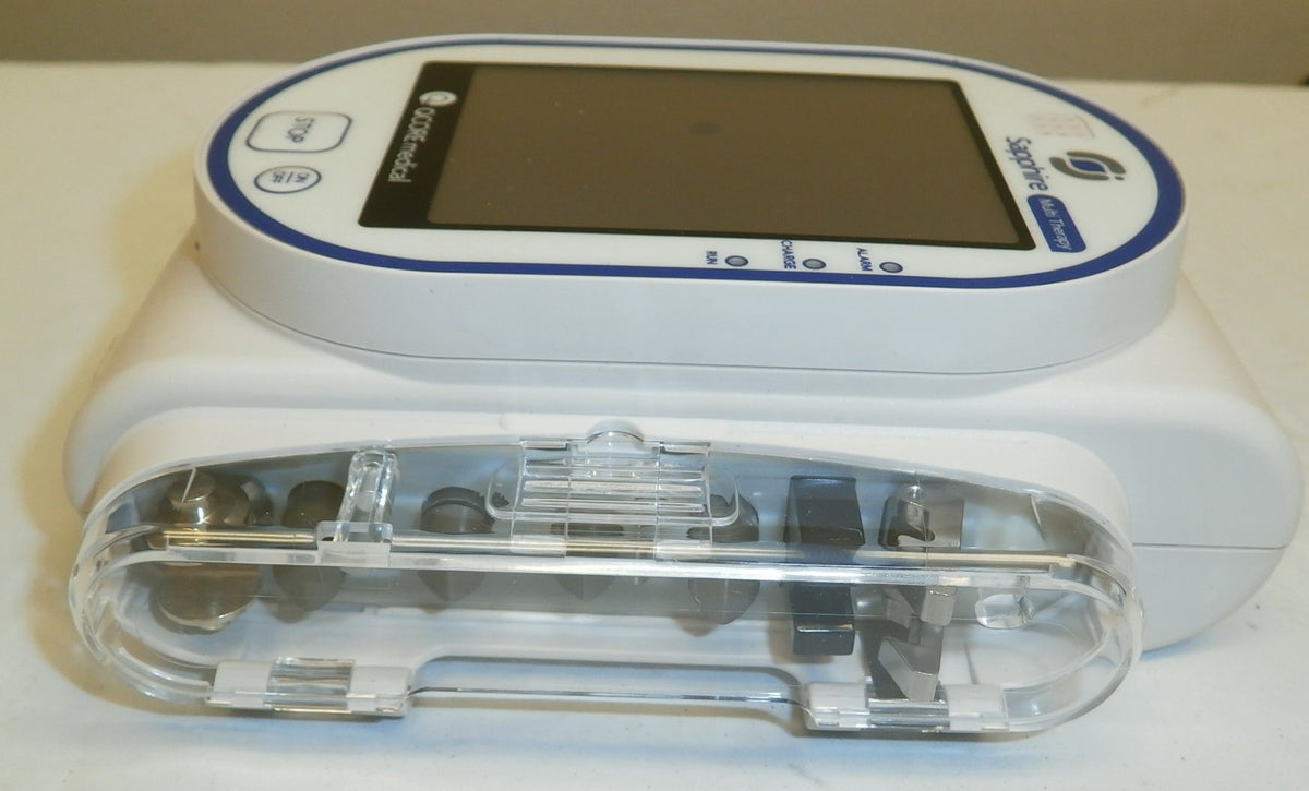 QCORE Sapphire multi therapy pump (has bad battery) (has minor screen bubble)
