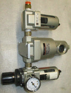 SMC DRAIN CATCH AFD30-N03-Z AND FILTER REGULATOR MODULAR AW30-N03H-Z