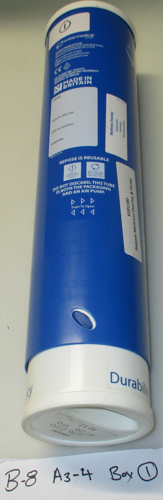 Frontier Medical 6101100 Repose Mattress Overlay And Pump