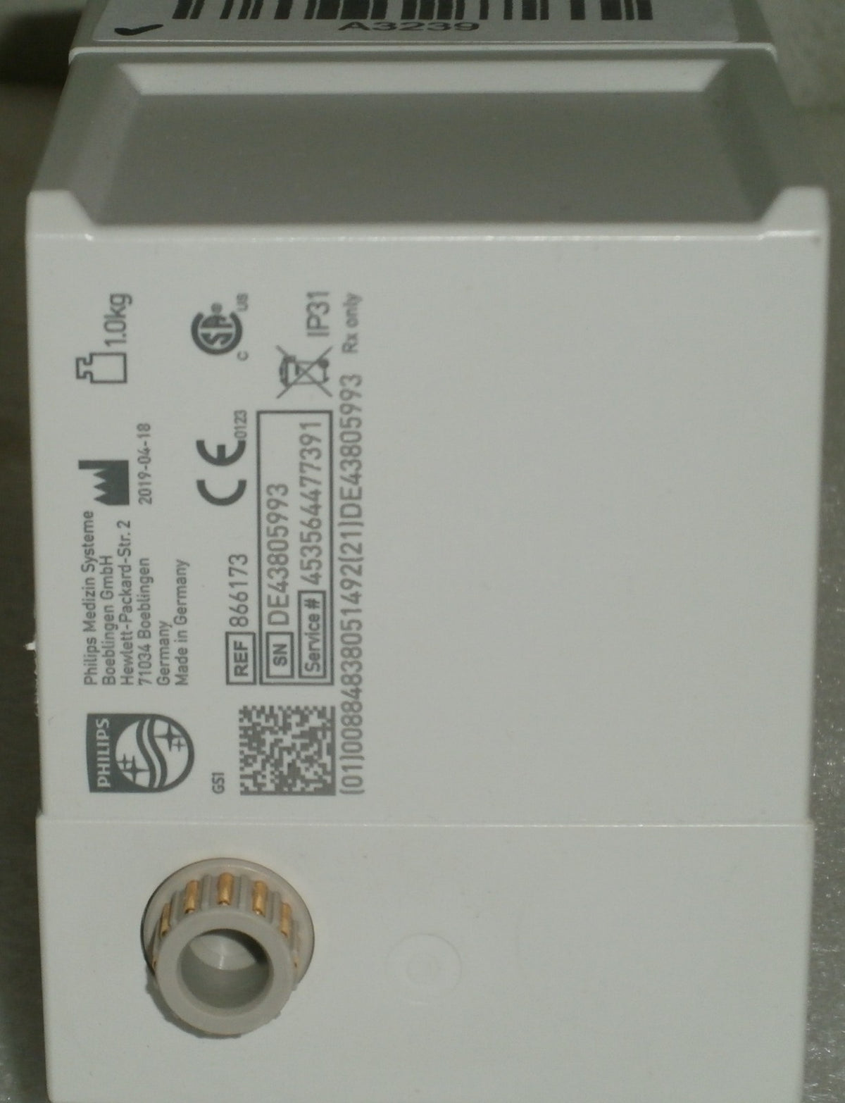 Philips Intellivue G7M G7 Gas Module, Ref 866173