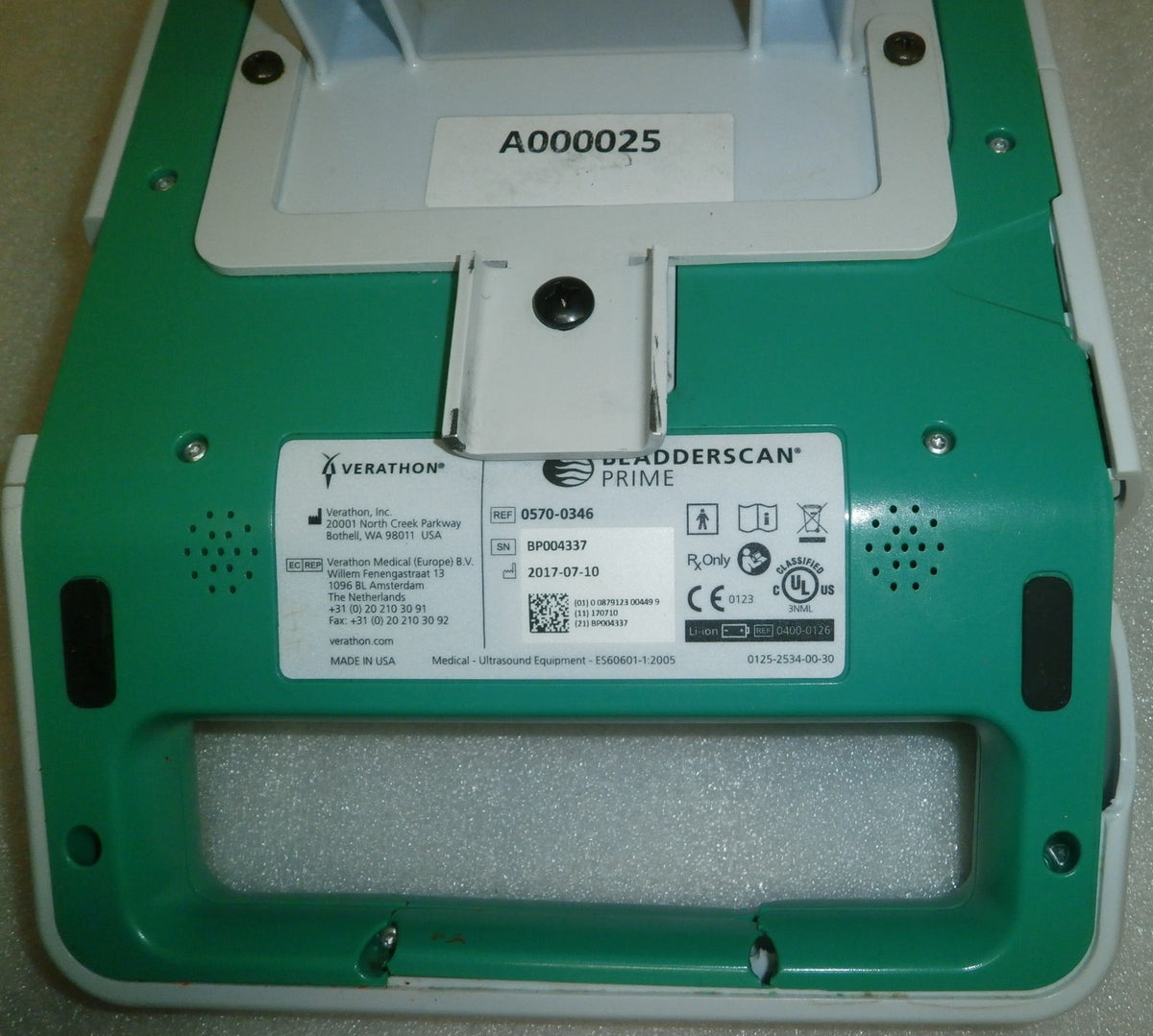 Verathon BladderScan Prime Plus Scanner 0570-0346