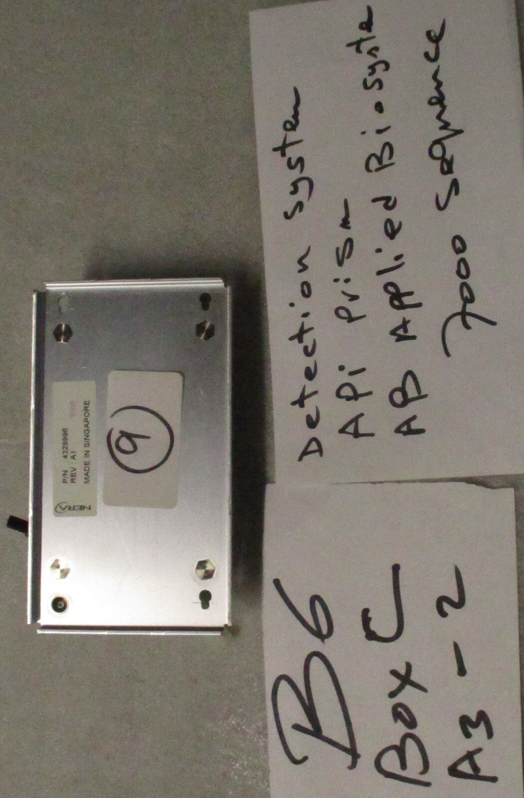 power filter sn 4328078rev b FROM DETECTION SYSTEM API PRISM AB APPLIED BIOSYSTE