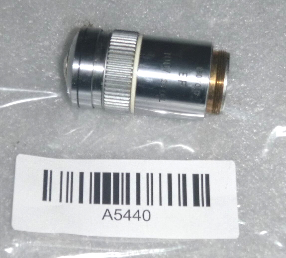LEITZ WETZLAR GERMANY 519804/ 160/0.17 EF 100/1.25 OEL MICROSCOPE OBJECTIVE