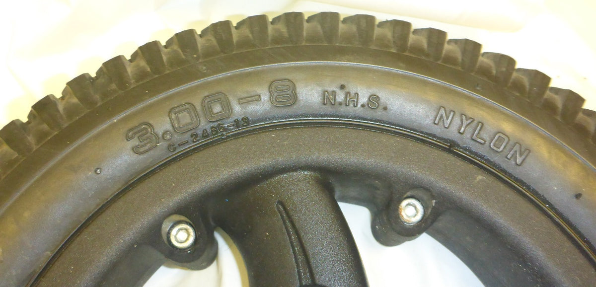 A7137 QUICKIE QM 710 WHEELCHAIR WHEELS PRIMO 3.00-8 SOLID AS PHOTO V GOOD COND