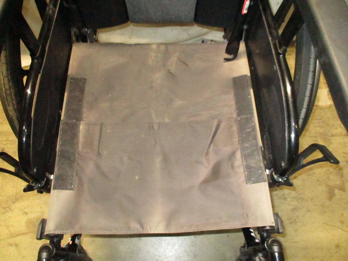 INVACARE MYON FOLDING WHEELCHAIR 17 INCH SEAT WIDTH GOOD CONDITION