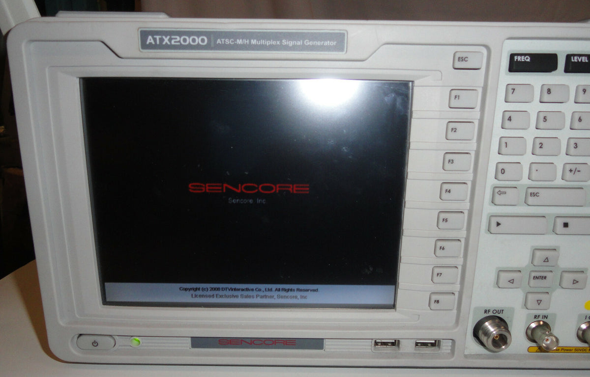 Sencore ATX2000 ATX 2000 ATSC-M/H Multiplex Signal Generator L-390
