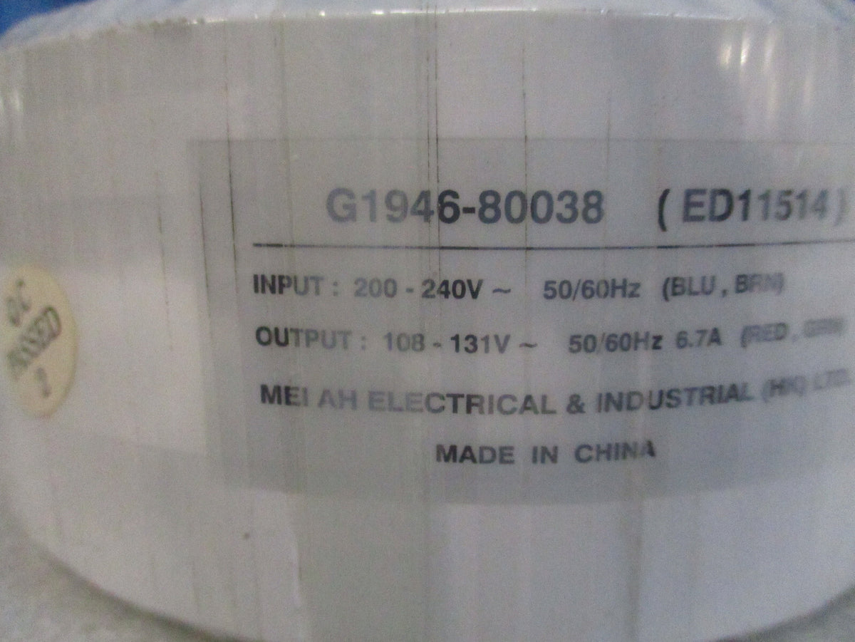 Agilent G1946-80038 ED11514 Toroidal Transformer