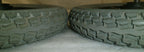 PAIR WHEELCHAIR WHEELS POWER EXPRESS SIZE 62-203 VERY GOOD CONDITION WITH AXLES
