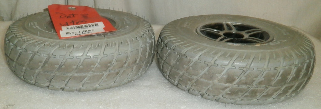 TWO PRIMO POWER TRAX WHEELCHAIR WHEELS 3.00-4 FROM JET 3 ULTRA