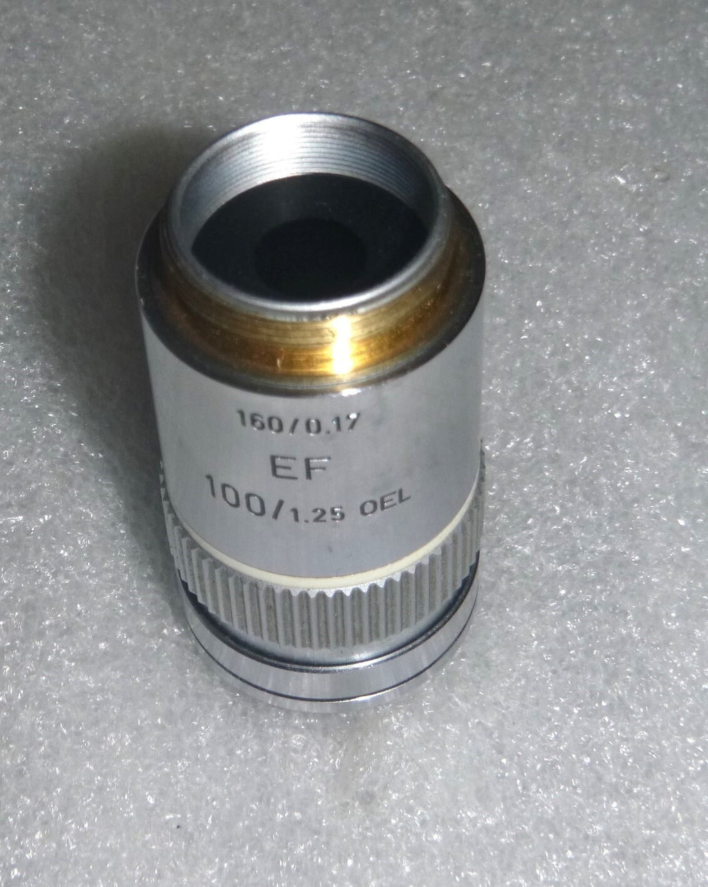 LEITZ WETZLAR GERMANY 519804/ 160/0.17 EF 100/1.25 OEL MICROSCOPE OBJECTIVE