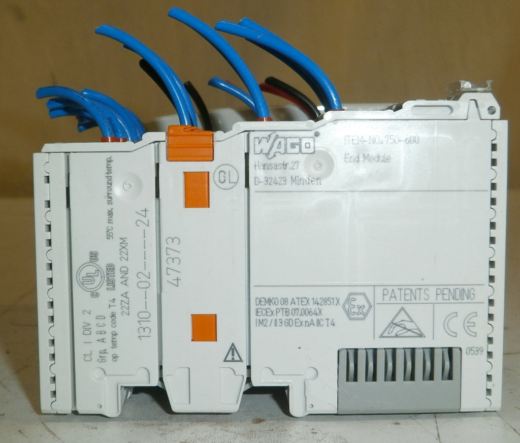 WAGO 750-842 CONTROLLER ETHERNET 1ST GENERATION AND WAGO 750-600 END MODUL