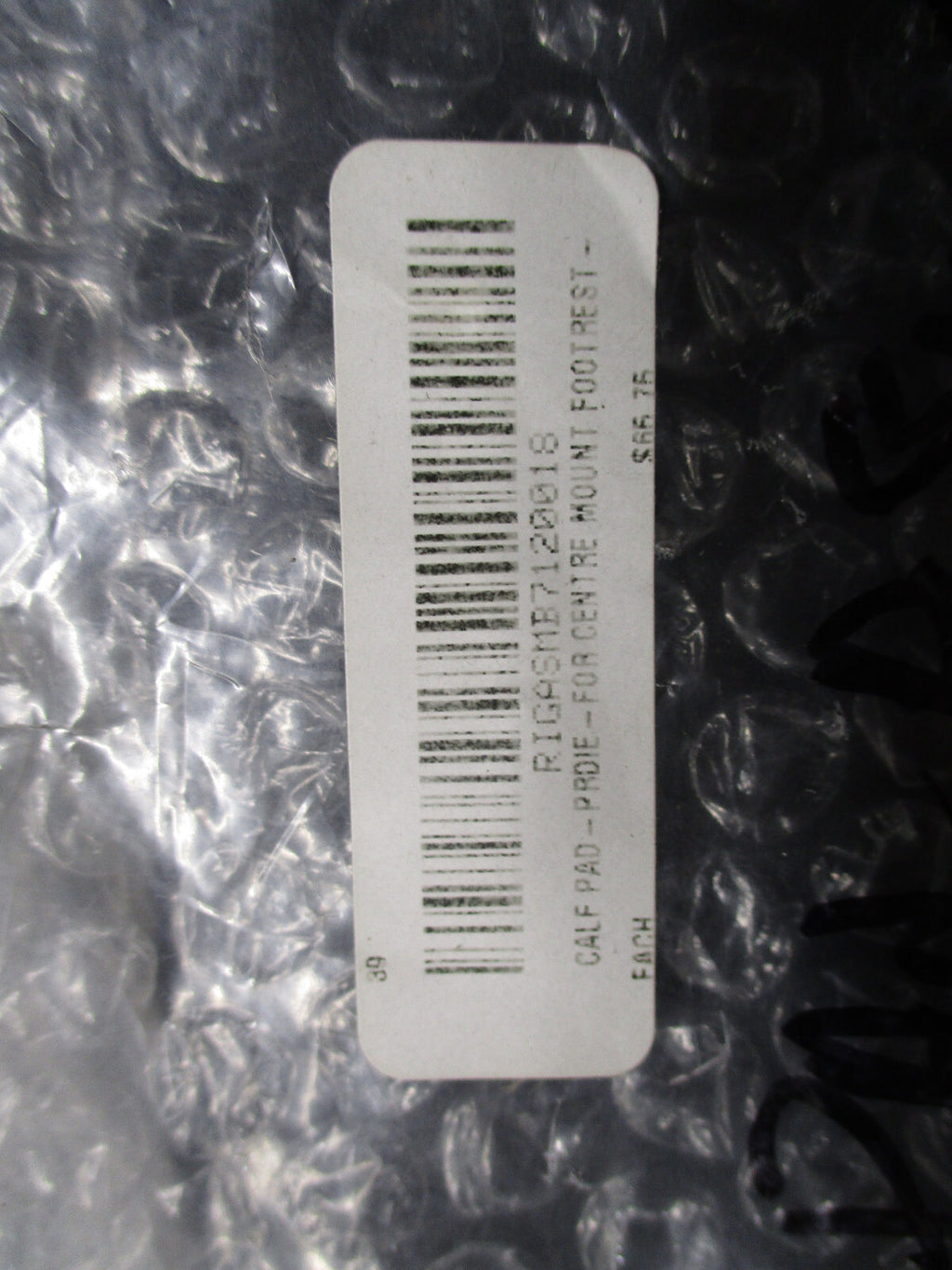 2 X 6 INCH CALF PAD ASSY SMALL ADJUSTABLE CENTER MOUNT FOOT PLATE RIGASMB7120018