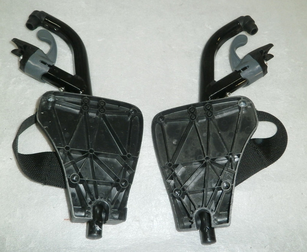 SET OF 2 WHEELCHAIR FOOT RESTS WITH MOUNT PLATES for Invacare Myon