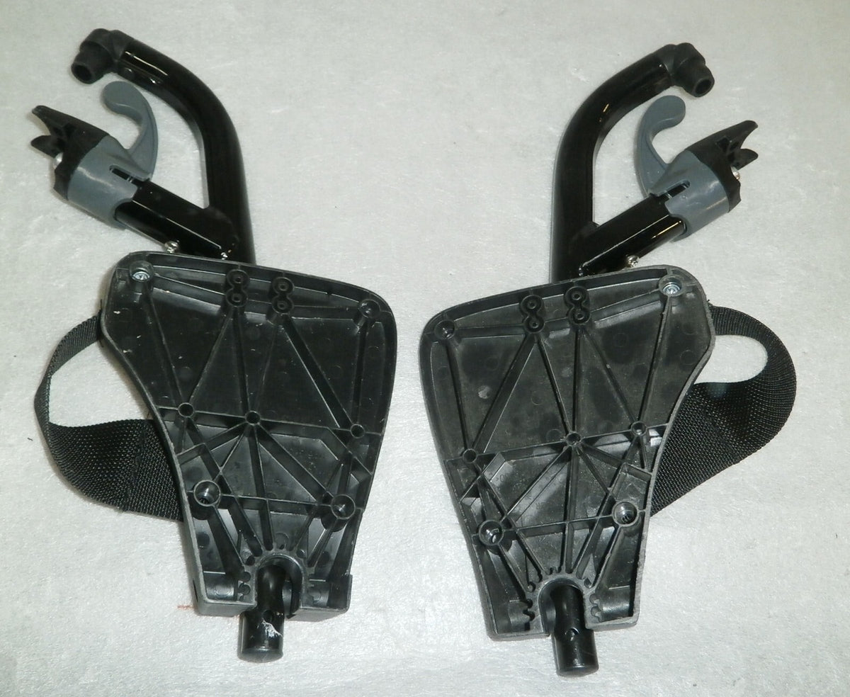 SET OF 2 WHEELCHAIR FOOT RESTS WITH MOUNT PLATES for Invacare Myon