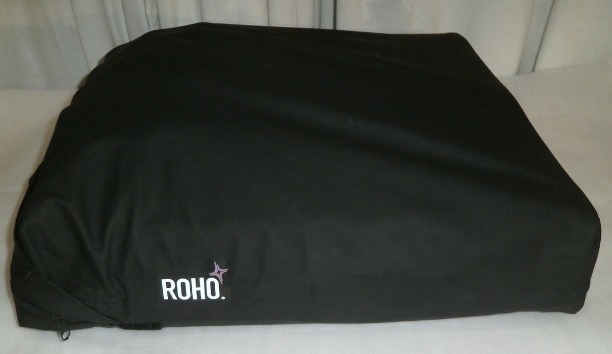 ROHO WHEELCHAIR CUSHION 19.5X18.5X4.25 " WITH COVER GOOD CONDITION