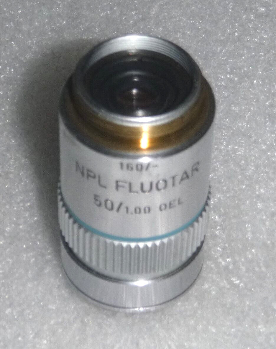 Leitz Wetzlar Germany 519693/ 160/- NPL Fluotar 50/1.00 OEL - Microscope lens