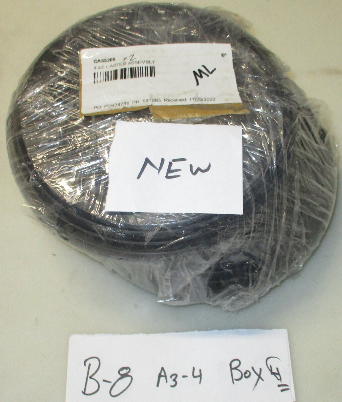 SET OF 2 CAS8200 8' X 2' CASTERS ASSEMBLY NEW