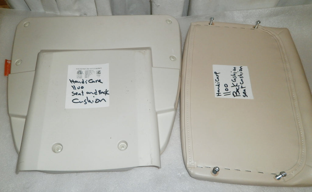 SEAT BACK CUSHION GRAY WHITE FOR HANDICARE 1100 STAIR LIFT GOOD CONDITION 2021