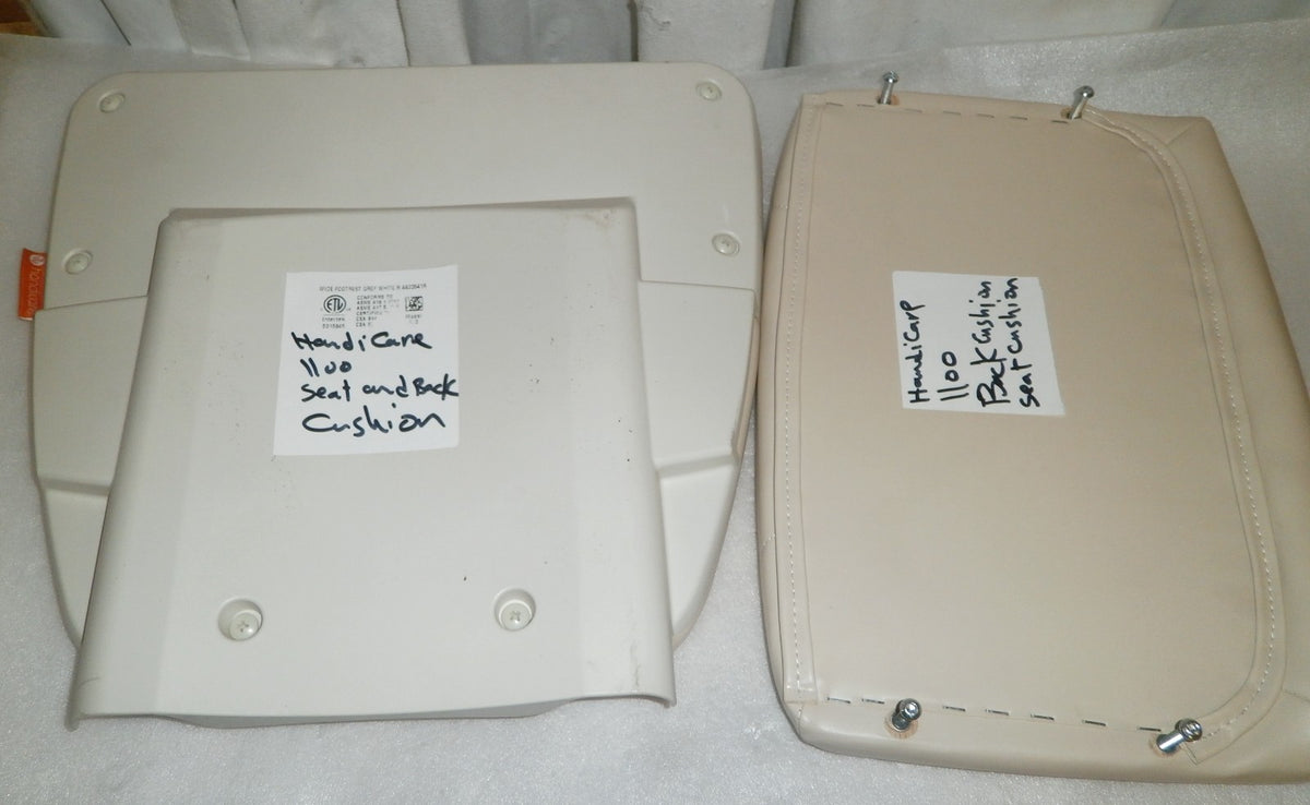 SEAT BACK CUSHION GRAY WHITE FOR HANDICARE 1100 STAIR LIFT GOOD CONDITION 2021