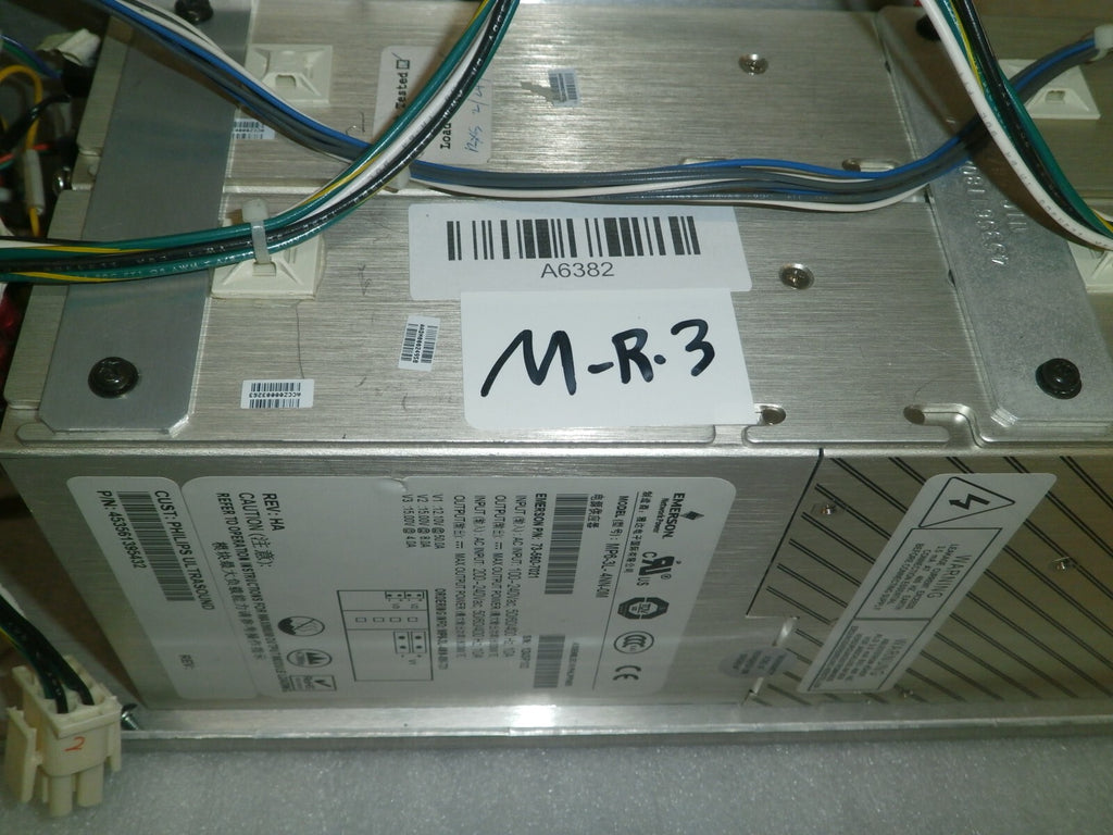 Set of 2 Emerson MP6-3L-4NN-0M Power Supply Unit and 1 Board 453561290183 REV C
